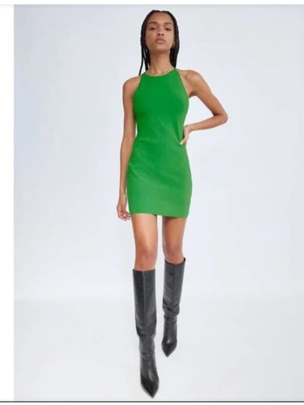 Babaton Anderson Sculpt Knit Halter Dress from Aritzia Size S
